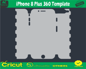 iPhone 8 Plus 360 Template Skin Vector Template