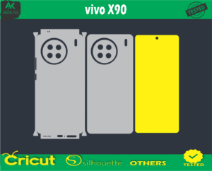 vivo X90 Skin Vector Template