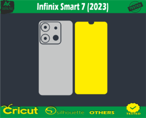 Infinix Smart 7 Skin Vector Template