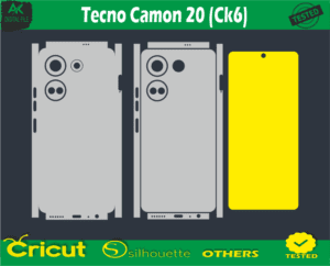 Tecno Camon 20 (CK6) Skin Vector Template