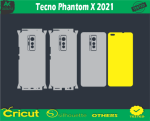 Tecno Phantom X 2021 Skin Vector Template