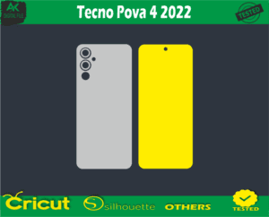 Tecno Pova 4 2022 Skin Vector Template