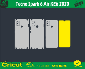 Tecno Spark 6 Air KE6 2020 Skin Vector Template