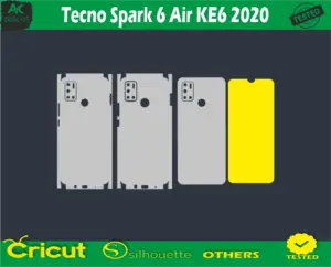 Tecno Spark 6 Air KE6 2020 Skin Vector Template