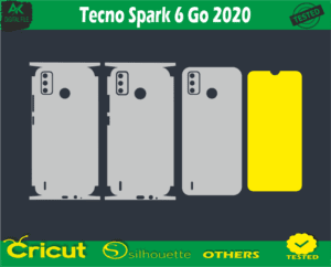 Tecno Spark 6 Go 2020 Skin Vector Template