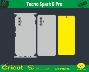 Tecno Spark 8 Pro Skin Vector Template