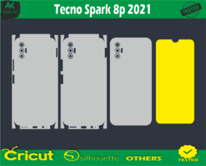 Tecno Spark 8p 2021 Skin Vector Template