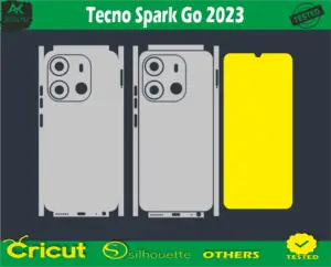 Tecno Spark Go 2023 Skin Vector Template