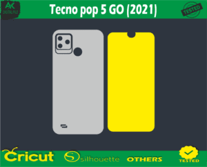 Tecno pop 5 GO Skin Vector Template