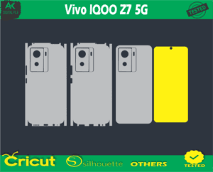 Vivo IQOO Z7 5G Skin Vector Template