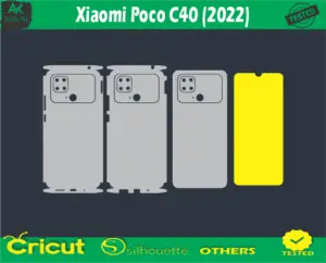 Xiaomi Poco C40 (2022) Skin Vector Template