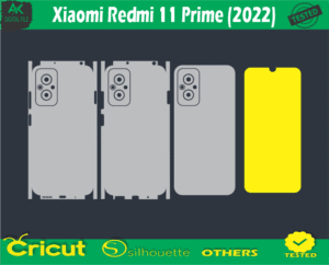 Xiaomi Redmi 11 Prime (2022) Skin Vector Template