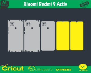 Xiaomi Redmi 9 Activ Skin Vector Template