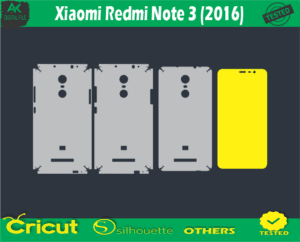 Xiaomi Redmi Note 3 (2016) Skin Vector Template