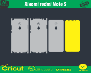 Xiaomi redmi Note 5 Skin Vector Template