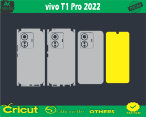 vivo T1 Pro 2022 Skin Vector Template