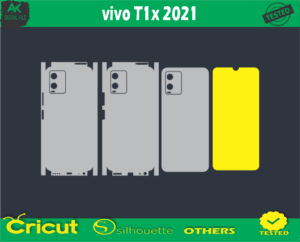 vivo T1x 2021 Skin Vector Template