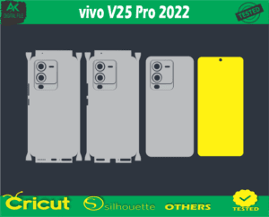 vivo V25 Pro 2022 Skin Vector Template