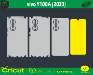 vivo Y100A (2023) Skin Vector Template