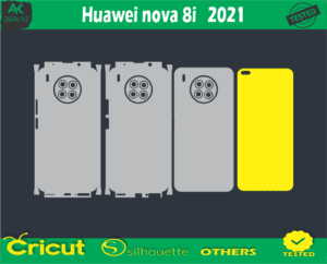 Huawei nova 8i 2021 Skin Vector Template