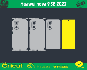 Huawei nova 9 SE 2022 Skin Vector Template