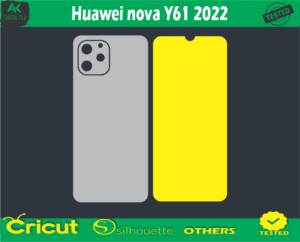 Huawei nova Y61 2022 Skin Vector Template