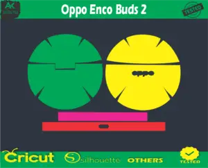 Oppo Enco Buds 2 Skin Vector Template