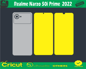 Realme Narzo 50i Prime 2022 Skin Vector Template