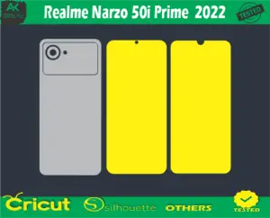 Realme Narzo 50i Prime 2022 Skin Vector Template