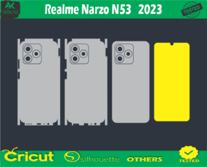 Realme Narzo N53 2023 Skin Vector Template