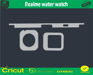 Realme water watch Skin Vector Template