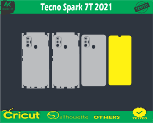 Tecno Spark 7T 2021 Skin Vector Template