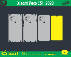 Xiaomi Poco C51 2023 Skin Vector Template