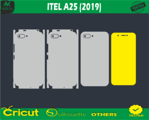 ITEL A25 Skin Vector Template