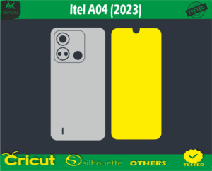 Itel A04 Skin Vector Template