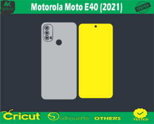 Motorola Moto E40 Skin Vector Template