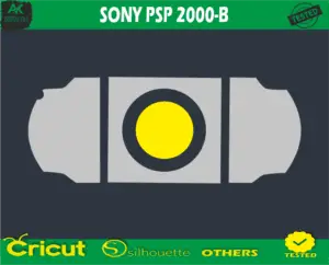 SONY PSP 2000-B Skin Vector Template