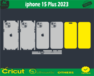 iphone 15 Plus 2023 Skin Vector Template