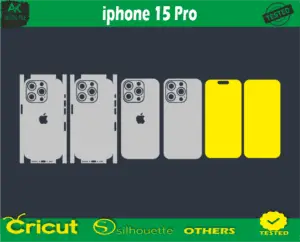 iphone 15 Pro price Skin Vector Template