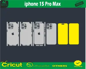 iphone 15 Pro Max release 2023 Skin Vector Template