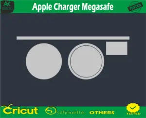 Apple Charger Megasafe Skin Vector Template