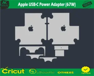 Apple USB-C Power Adapter (67W) Skin Vector Template