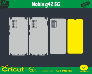 Nokia g42 5G Skin Vector Template File skin Die cut