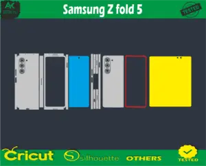 Samsung Z fold 5 Skin Vector Template