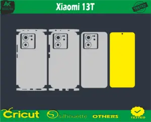 Xiaomi 13T Skin Vector Template free cut warp