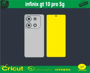 infinix gt 10 pro 5g Skin Vector Template