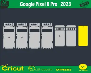 Google Pixel 8 Pro 2023 Skin Vector Template file skin die cut