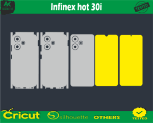 Infinix hot 30i plus Skin Vector Template free Full warp