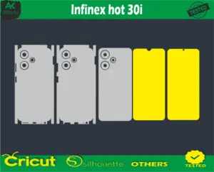 Infinix hot 30i plus Skin Vector Template free Full warp