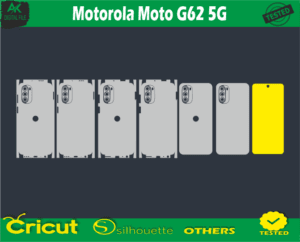 Motorola Moto G62 5G Skin Vector Template file skin die cut